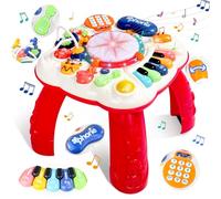 Giochi Bambini 1 Anno, Tavolo Multiattività Giochi Montessori 1+ con Musica