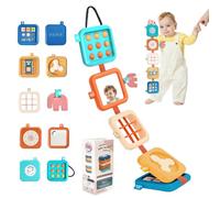 Giochi Bambini per 1 2 3 Anni, Gioco Sensoriale Educativo da Viaggio, Busy Cube per Lo Sviluppo Cognitivo, Giocattoli per l'apprendimento dello Sviluppo Educativo, Regali per Bambini, Colore Casuale