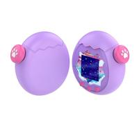 Giochi Console Soft Cover Silicone liquido Resistente alla caduta Carino Coperchio di protezione e pulsante cap Antiscivolo per Tamagotchi Paradiso con la cordicella Giochi Accessori (purple)