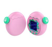 Giochi Console Soft Cover Silicone liquido Resistente alla caduta Carino Coperchio di protezione e pulsante cap Antiscivolo per Tamagotchi Paradiso con la cordicella Giochi Accessori (pink)