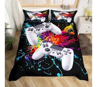Giochi Copripiumino Ragazzi Acquerello Gamepad Biancheria Da Letto Set Bambini Video Gioco Gamepad Biancheria Da Letto e Lino Gamer Controller Gioco Biancheria Da Letto & Biancheria Da Letto 3 Pz