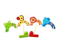 Giochi Croquet Animali, Set Croquet per - Gioco Interattivo Croquet Animali della Giungla - Divertente per migliorare il Coordinamento occhio-Mano per i ragazzi e le ragazze