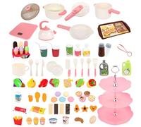 Giochi Cucina Bambini | Gioco Educativo per Stimolare Creatività e Apprendimento - Set Cucina Giocattolo Interattivo con Cibo Finto per Interno ed Esterno Aula Asilo e Sala Giochi