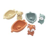 Giochi Da Bagno Per Bambini | Gioco per le Dita con Design Animale - Set Di Giocattoli Barca Galleggiante - Per Bambini Ragazzi E Ragazze Vasca Doccia Piscina Acqua Bagno Gioco