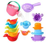 Giochi Da Bagno per Bebe con Cucchiaio D'acqua PP Schwimmendes Fidget Zubehör Sensory Spiele Giocattolo Piscina Bambino Interattivo Kreative Lernspielzeuge Für Zuhause Reise Pool