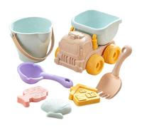 Giochi Da Sabbiera,Divertente Set Di Giochi Con Palette E Veicolo Da Trasporto | Set Gioco Spiaggia per Bambini Castello di Sabbia - per Bambini 3 Anni Giardino Riva del Fiume Asilo Scuola Mate