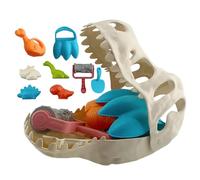 Giochi da Sabbiera,Gioco Acquatico Divertente E Colorato Con Dinosauri | Set per Sabbiera con Secchiello per Interni - per Bambini Regalo Vacanza Giardino Casa Interno Esterno