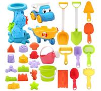 Giochi da Sabbiera | Set da 30 Pezzi Divertente per Scavare, Esplorare e Costruire | Giocattoli da Sabbia per Bambini | per Bambini e Famiglia, Attività all'Aperto, Piscina, Nuoto, Immersioni, Vacanze