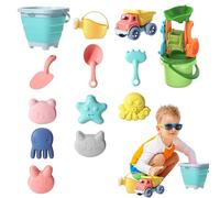 Giochi da Spiaggia,Gioco Estivo all'Aperto con Secchiello e Pala - Kit per Giochi con la Sabbia - Ad Uso in Piscina, Giardino, Sabbiera, per Bambini, Ragazzi e Ragazze