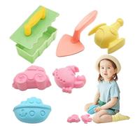 Giochi Da Spiaggia Per Bambini,Kit Costruzione Castelli di Sabbia - Attività Educative Prescolari Giochi Estivi all'Aperto con Pala per Bambini Viaggi Festa Acquatica