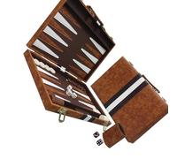Giochi da tavolo backgammon portatile con design compatto e pieghevole e maniglia per trasporto Ideale per principianti intrattenimento viaggio