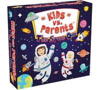 Giochi da tavolo educativi per bambini Giochi di Trivia per adulti e bambini Quiz Famiglia Giochi di carte Giochi di partito Giochi di Viaggio,Bambini vs Genitori Lo Spazio Quiz,162 Domande,Età 6+