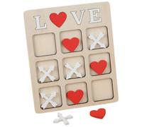 Giochi Da Tavolo Per Famiglie | Scacchi XO In Legno Con Design A Cuore | Gioco Educativo Divertente per Bambini Compleanni Riunioni Familiari Scuola Campeggio Viaggi e Lavoro di
