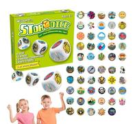 Giochi Da Tavolo Per - Gioco Da Tavolo Creativo Di 5 Cm, Divertimento Casuale Divertimento | Gioco Di Dadi per Famiglia, Polvere Fantasia, Improvvisazione, Narrazione, Lattività Educa