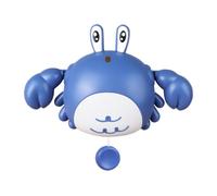 Giochi Da Vasca Granchio Meccanico Per Vasca Con Forma Animale | Compagno Galleggiante A Carica Manuale Per Interazione Genitori-Figli Ideale Per Viaggi Spiaggia Asilo Blu dagli occhi lunghi