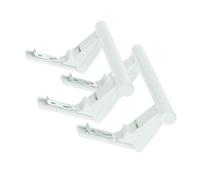 Giochi di 2 maniglie porta bianca riferimento: dhf003lb per refrigerateur Liebherr