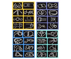 Giochi di aglio in metallo per lei, giocattoli educativi per feste, gioco di pazienza metallico, per districare e bloccare, per interazione, risoluzione dei problemi, compleanno, Natale, festa