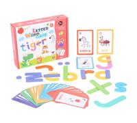 Giochi di apprendimento, Giochi di Lettere - di Costruzione di Lettere con Schede Flash educative - Ordinamento di Colori Giocattoli sensoriali, attività di apprendimento prescolare per FI