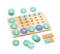 Giochi Di Aritmetica Addizione E Sottrazione - 9.25x5.71x0.51 Pollici Di Conteggio Numerico In Legno | Giocattoli Educativi Di Matematica Per Apprendimento Di Addizione E Sottrazione | Per Ba