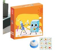 Giochi di carte adatti per bambini - 9,5 x 9,5 cm giocattolo da tavolo educativo, divertente gioco di sviluppo della memoria | Attività cognitiva interattiva per campeggio all'aperto, viaggio su