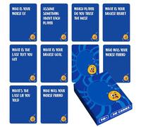 Giochi Di Carte Di Strategia - 50x Domande E Schede Di Risposte | Domande In Inglese E Risposte Gioco Di Festa | Schede Di Strategia, Starter Di Conversazione Facile Per Competere Con I Tuoi