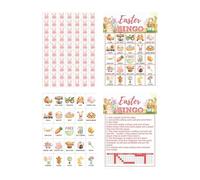 Giochi Di Carte Pasquali Dedicati Ai Bambini, 24 Pezzi Intrattenimento per Gruppi da Tavolo, Giochi Di Carte Divertenti, Adatto a Bambini, Scuola, Aula, Occasioni Festive, Sociali, Viaggi, Vacanze