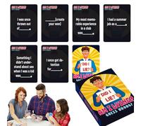 Giochi di carte per feste | Gioco da tavolo Lie Indovinare | Mazzo divertente per società Team Building Donne Uomini Raduni di Famiglia Festival Celebrazioni Feste di compleanno