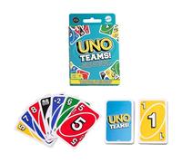 Giochi di carte UNO Teams Mattel per famiglie e gruppi 2-4 giocatori