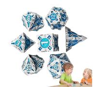 Giochi di dadi per Giochi di ruolo | Gioco di dadi multiforme - 7 Giochi divertenti e portatili per, Colorato gioco di dadi per Giochi di ruolo, Giochi da tavolo e feste in famiglia