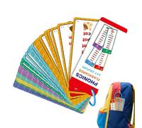 Giochi di fonetica,Giocattoli per Imparare Alfabeto e Numeri | 60 schede apprendimento parole comuni | Per bambini ragazzi ragazze attività prescolari classe viaggio