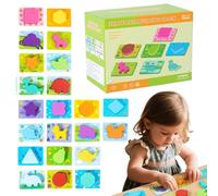 Giochi di Forme in Legno | Gioco Educativo Con Colori - Impilabili Sicuri Presa Facile per Sviluppo Motorie Genitori-Figli Gioco al Chiuso Asili