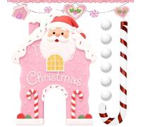 Giochi Di Golf: Divertente Set Da Minigolf Natalizio Con Mazze Di Bastoncini Di Zucchero E Palline Di Pan Di, Gioco Per Riunioni Di Famiglia Durante Le Vacanze, Decorazioni Natalizie Festive