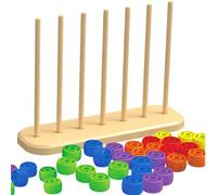 Giochi di Impilamento per Bambini,Puzzle competitivo ad anelli sensoriali - Rompicapo da tavolo | per bambini, famiglia, feste, scuola, casa, esterno, prato, viaggio, gara da tavolo