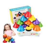 Giochi di impilamento per tutti-piccoli | Gioco Di Ciotole Arcobaleno Impilabile - Gioco Educativo Di Risveglio per Casa Scuola materna E Asilo