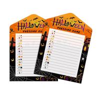 Giochi di Indovinelli di Halloween, Divertenti Giochi Parole Halloween 25 Carte da Gioco e 1 Carta con Le Risposte Articoli Creativi per Feste per Adulti e Bambini (Stile 2)
