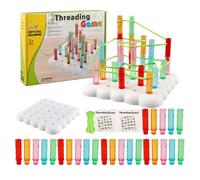 Giochi Di Infilare Per Bambini | Gioco Di Impilamento | Set Educativo Con Blocchi E Per Sfide A Due Giocatori, Apprendimento Problem-Solving Per Asilo E Casa