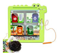 Giochi di labirinto puzzle, tavola magnetica labirinto, giocattolo per abilità motorie, labirinto di puzzle, tavola adatta, strumento di apprendimento facile da viaggio, migliora le capacità motorie