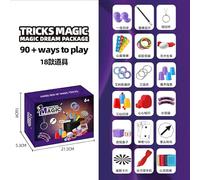 Giochi di Magia per Bambini Costume da Mago per Giocare per Finta con Bacchetta Magica & Istruzioni, Kit di Magia con Istruzioni per Ogni Trucco per Bambini per 6-12 Anni, 90+ Trucchi di Magia