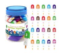 Giochi di numeri per bambini - Collezione di apprendimento a tema Divertente kit di strumenti per l'educazione prescolare Vibrante Conteggio Lettera Corrispondenza Pacchetto Attività Sviluppo