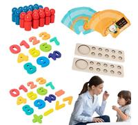 Giochi Di Numeri Per Bambini Da 3 A 5 Anni,Giocattoli Di Conteggio Per Bambini Da 3 A 5 Anni, Giocattoli di apprendimento boscosi Giochi di matematica per asilo, Attività di apprendimento pree