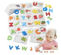 Giochi Di Ortografia | Attività Educative In Legno Con Frutta | Gioco Apprendimento Vedi e Scrivi | Ideale Per Riconoscimento Lettere Sviluppo Vocabolario E Pratica Lettura Prescolare Per Casa