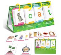 Giochi di ortografia fonetica di parole a vista, Carte didattiche di parole per bambini in età prescolare - Giochi di ortografia di lettere per bambini,Forniture per la scuola a casa