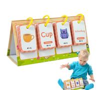 Giochi di Parola a Vista, Schede Flash per Tutti Piccoli | 96 Monete Generatore di Parole Educative | Sensory Homeschool Supplies per Apprendimento precoce