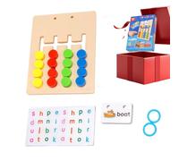 Giochi Di Parole Per Bambini 2-in-1 Giocattoli con Lettere in Legno
