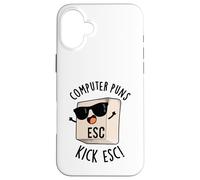 Giochi di parole per computer Kick Esc Tastiera Divertente Gioco di parole Custodia per iPhone 16 Plus