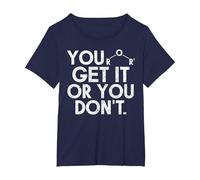 Giochi di Parole Regalo Divertente Insegnante di Chimica Maglietta, Donna Plus-Size, Navy, 4X