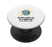 Giochi di parole sullo spazio della pioggia di meteore perseidi che si illuminano dalla polvere della terra PopSockets PopGrip Adesivo
