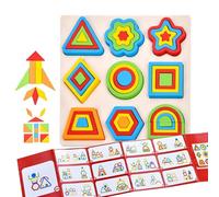 Giochi Di Puzzle Di Forme per - Giochi di apprendimento Forme - Geometriche per Sviluppo Apprendimento | Educazione Scuola materna Giardino