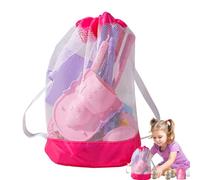 Giochi di Sabbia da Spiaggia, Giocattoli per la Spiaggia per Bambini - Giocattoli Sandbox con Secchio Pieghevole e Borsa a Rete,Includere stampi rastrellati, attività all'aperto per Bambini di 2+