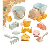 Giochi di sabbia - Divertente set da gioco portatile con secchio per pale - Set da gioco da spiaggia per bambini Castello di sabbia - Per il giochi nel cortile Lake Shore River Bank Park Daycare
